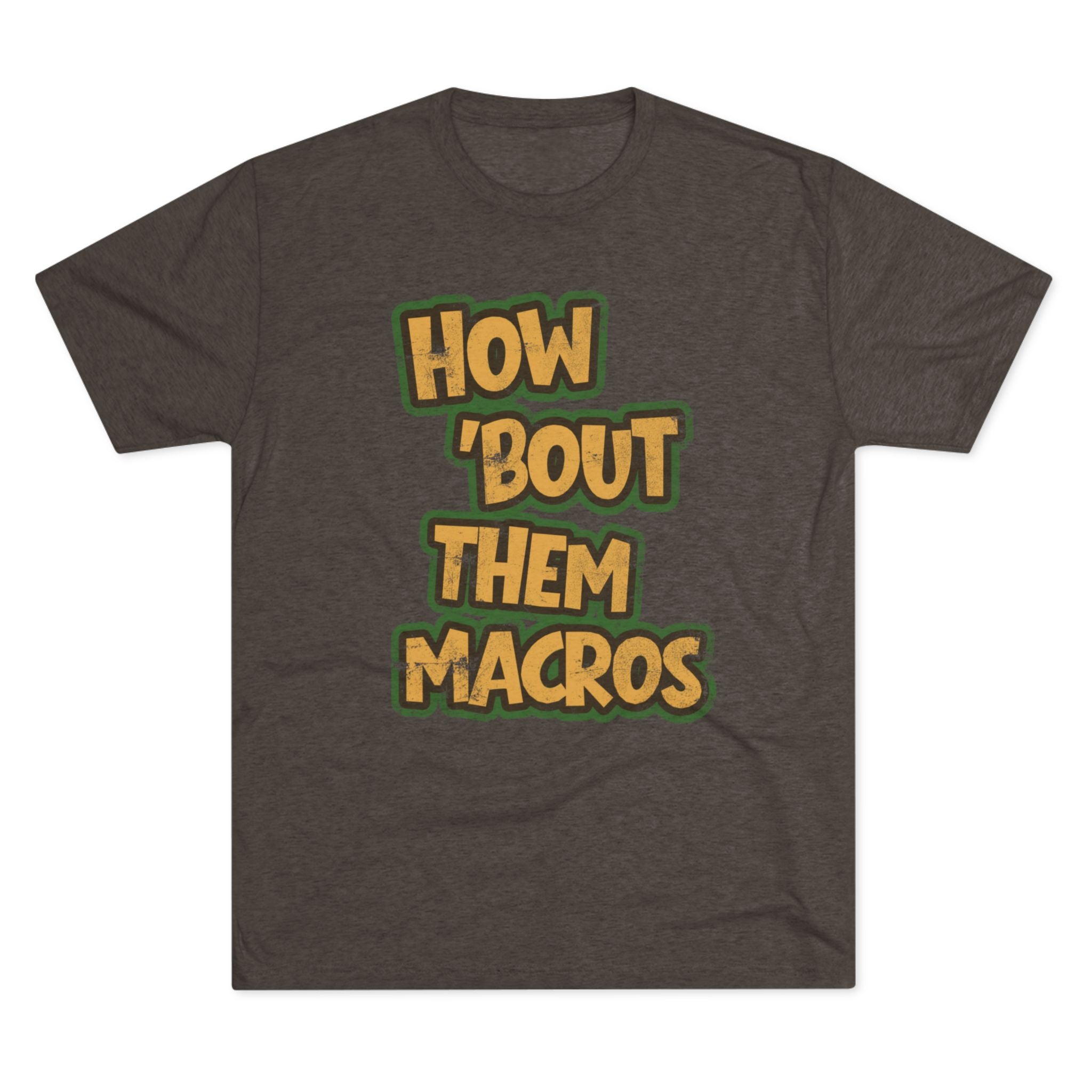 How Bout Them Macros Tri-Blend Graphic Tee