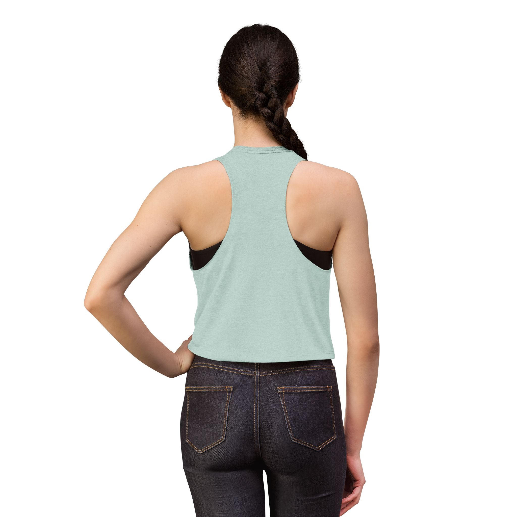 Dumbbells Over Dumb@sses Women’s Crop Top — Funny Gym Top