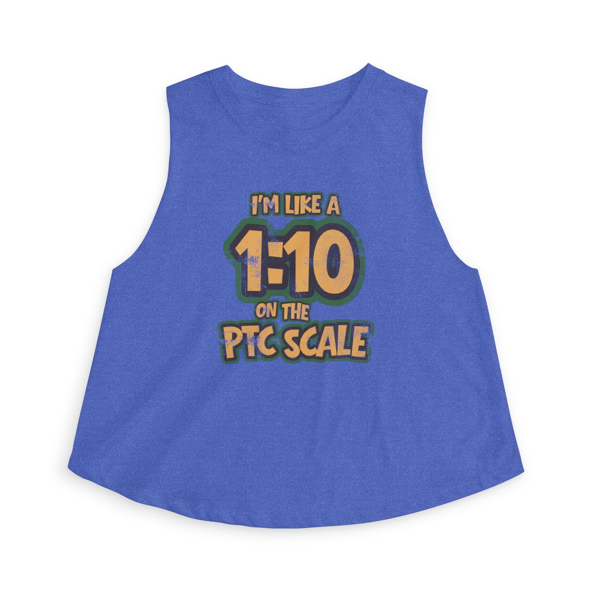 “I’m Like a 1:10 on the PTC Scale” Graphic Tank Crop Top