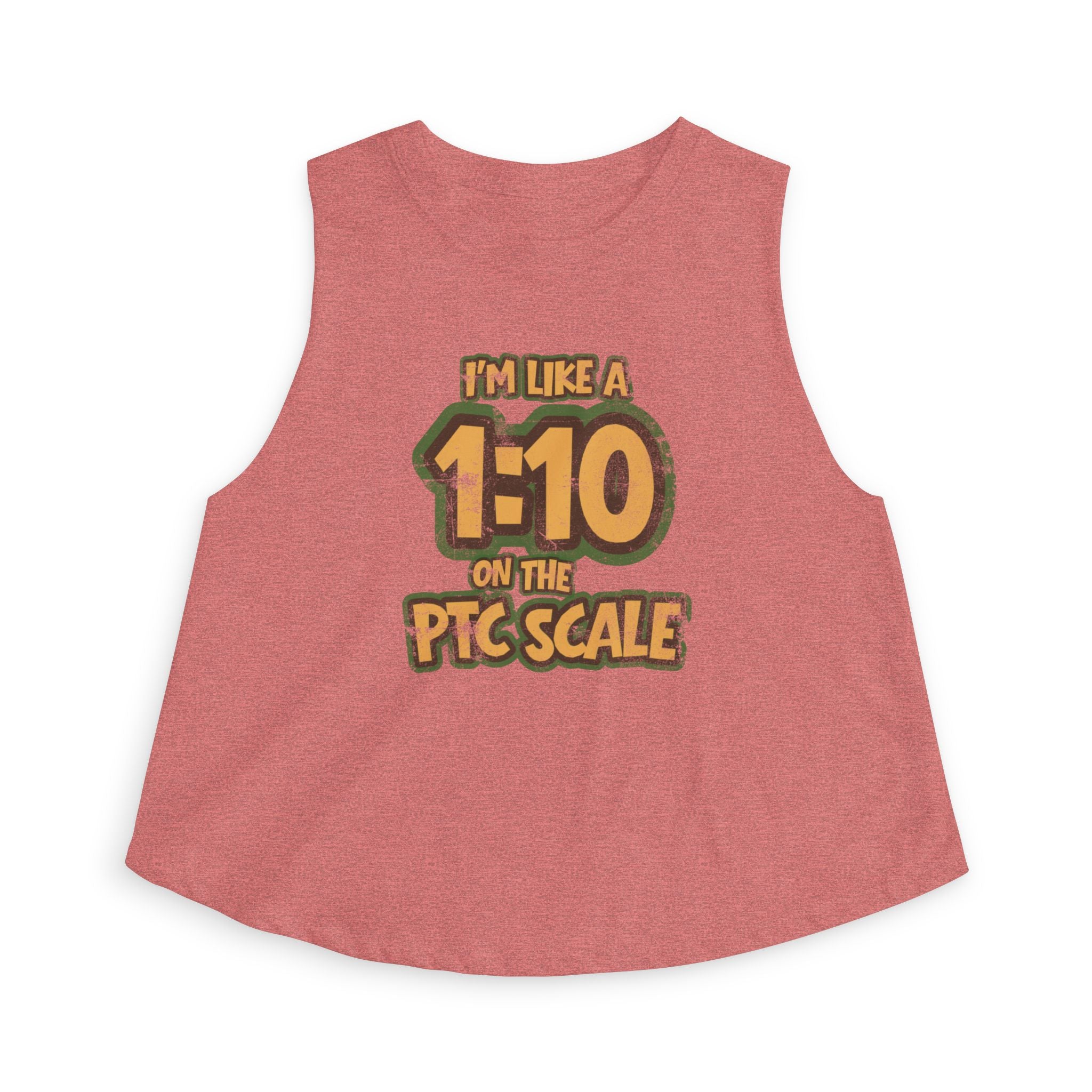 “I’m Like a 1:10 on the PTC Scale” Graphic Tank Crop Top