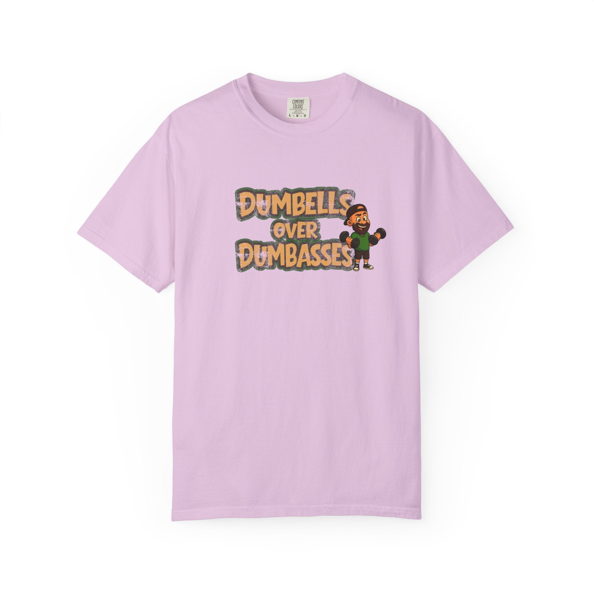 Dumbbells Over Dumbasses T-Shirt — Funny Gym Fitness Tee